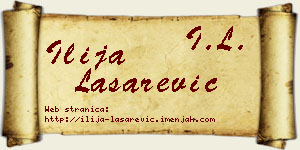 Ilija Lašarević vizit kartica